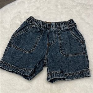 Circo Indigo Elastic-Waist Denim Shorts with Ruffle Hem